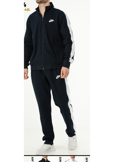 Nike Ea-4004 Battal Beden Erkek Eşofman Takımı Cotton-poly Lacivert
