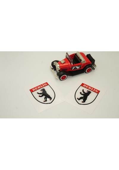 Berlin Logo Damla Silikon Sticker 2 Li Set