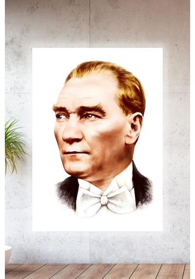 Lucena Metal Baskılı Atatürk Koleksiyonu Tablo No 35 - 30 Cm X 40 Cm