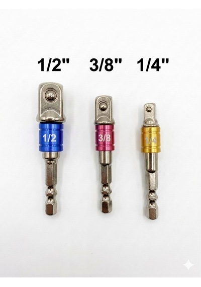 1/2 & 3/8 & 1/4 Lokma Bits Mandren Lokma Tutucu
