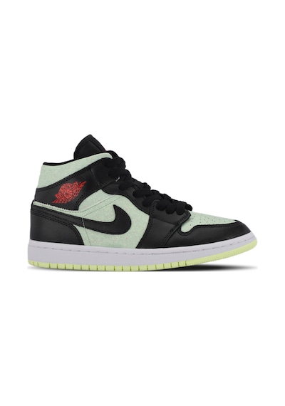 Nike Wmns Aır Jordan 1 Mıd Se Kadın Siyah / Yeşil Sneaker Siyah / Yeşil