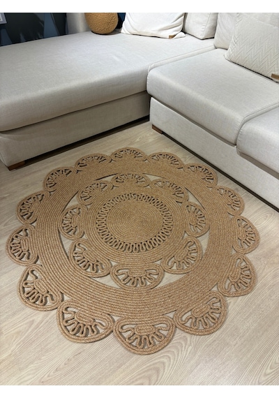 Mavaux Tiradia Hasır Jüt Kilim Halı Bej