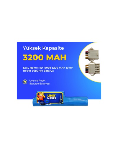 Easy Home Md 19098 3200 Mah 10.8v Robot Süpürge Batarya