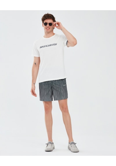 Skechers Swimwear M 7 Inch Swimshort Erkek Siyah Deniz Şortu S241141-001 Siyah