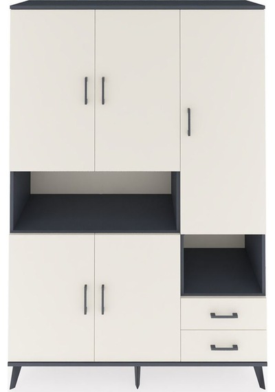Hyperion Dolap 10 Raflı 2 Çekmeceli 5 Kapaklı 132x44x195 Antrasit-aytaşı/aytaşı Aytası/aytası Hyperion Dolap 10 Raflı 2 Çekmeceli 5 Kapaklı 132x44x195 Antrasit-aytaşı/aytaşı Aytası/aytası