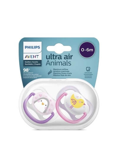 Philips Avent Ultra Air Animals Emzik 0-6 Ay Scf080/06 7694700939486 Çok Renkli