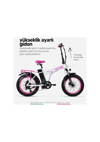 E-sıs Fat Bike 20 Jant Bisiklet Çok Renkli