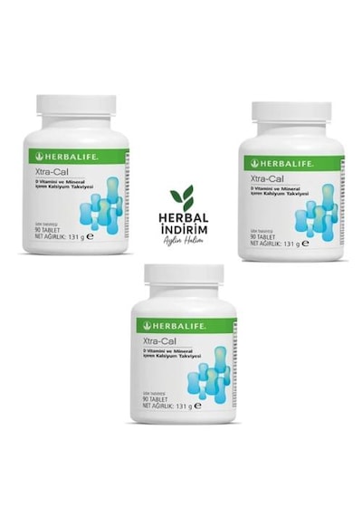 Herbalife Kalsiyum Tablet 3'lü Paket D Vitamini Ve Mineral İçerir