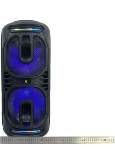 Kts-1819 Siyah Bluetooth Hoparlör Rgb Led, Dahili Mikrofon, Kumandalı Speaker-1325