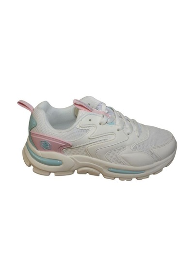 Lumberjack Kadın Beyaz Kalın Taban Memory Foam Sneaker Spor Ayakkabı 001