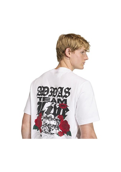 Adidas Gfx T Erkek Günlük Tişört Kd0481 Beyaz Beyaz