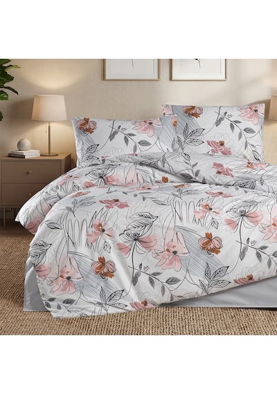 Aryıldız Home Venessa %100 Pamuk Tek Kişilik Nevresim Takımı Renkli