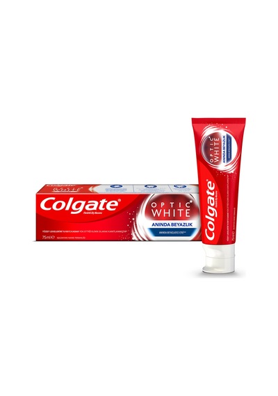 3 Adet Colgate Optic White Anında Beyazlık Diş Macunu 75 Ml