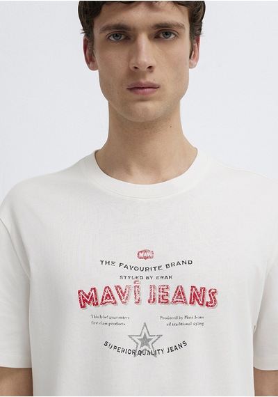 Mavi - Ekru Tişört 0613597-70057