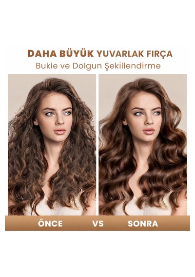 Vexora Global Hs05 Büyük Boy Yuvarlak Hacim Veren Kurutma Ve Bukle Fırçası