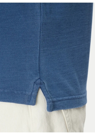 Levi's Erkek Mavi Düz Kesim Denim Polo T-shirt Housemark - 35883-0271 Mavi