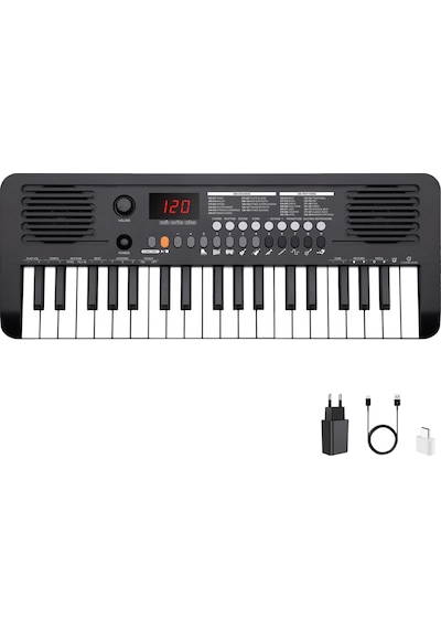 Jwin Sapphire Mk-1537 37 Tuşlu Org Adaptör Hediye -siyah