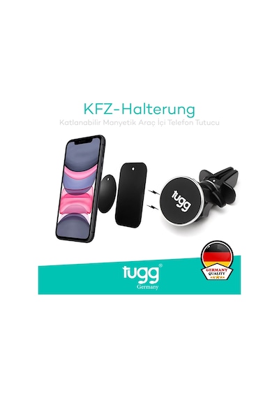 Tugg Germany Araç Telefon Tutucu Ultra Güçlü Mıknatıs Ch267 123319