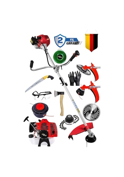 Lieber German XT9900 Yan Tipi Benzinli Çim Biçme Tırpan Makinesi