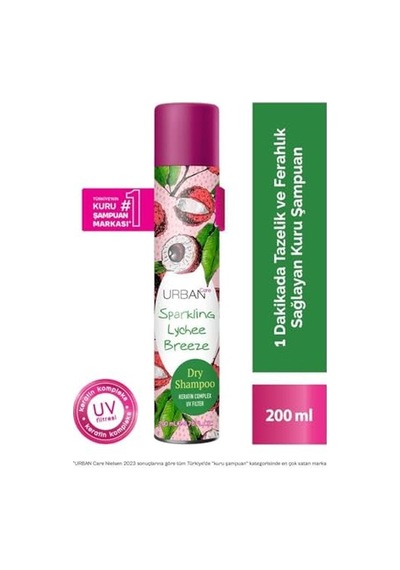 Urban Care Sparkling Lychee Breezee Hacimlendirici Kuru Şampuan Uv Korumalı 200ml