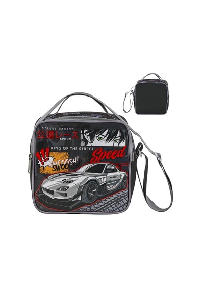 Muggle Mu-9136 Street Racing İlkokul Çantası + Beslenme Çantası + Kalem Kutusu