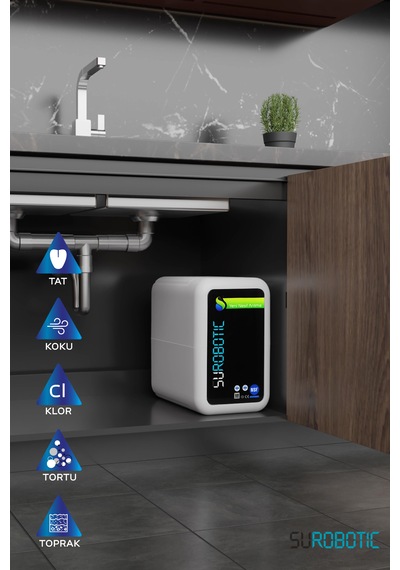 Premium Camlı Mineralli 80 Gpd Membranlı Su Arıtma Cihazı