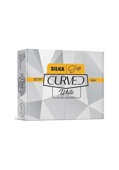 Silka Curved White Silgi, 8'li, Sg.52