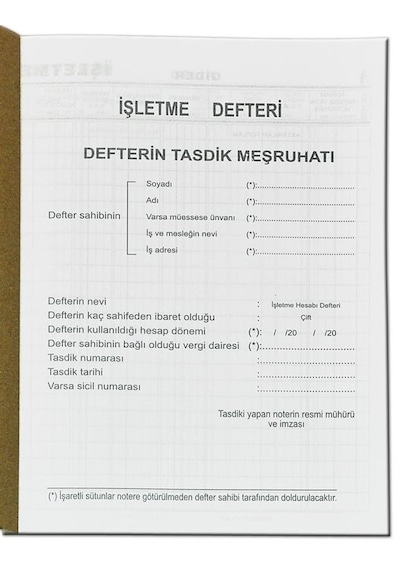 Işletme Defteri 48 Yaprak - 20X28 Cm Kromo