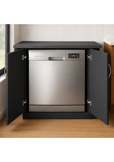 Fara Bulaşık Makinesi - Çamaşır Makinesi Alt Dolabı - 70 Cm Antrasit