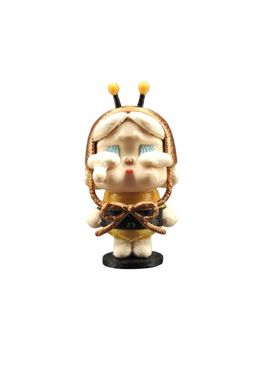 Crybaby Anahtarlık - Çanta Aksesuarı Hediyelik Dekoratif Mini Figür 6cm Sarı