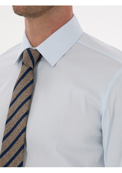Cacharel Açık Mavi Slim Fit Pamuk Karışımlı Gömlek Denım