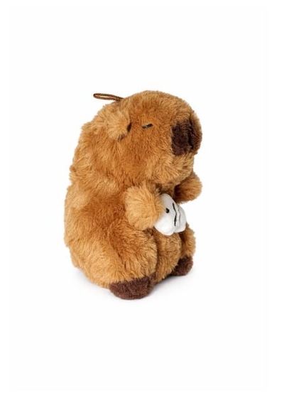17cm Balıklı Capybara Pelüş Kahverengi