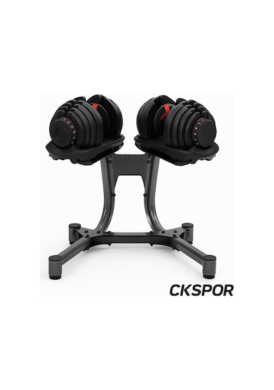 Ayarlanabilir Dambıl Ve Stand Seti 2 X 24 Kg Ayarlanabilir Mekanizmalı Dambıl + Dambıl Standı