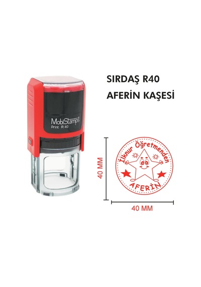 Kaşeciniz Sırdaş R40 Öğretmen - Aferin Kaşesi - Model 2 Diğer
