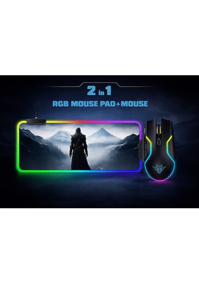 Preo GMP-06 RGB Lazer Mouse + Mouse Pet