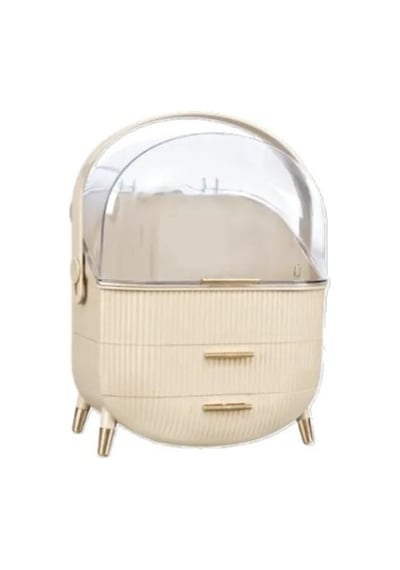 Çekmeceli Kozmetik Organizer Beyaz + Geçmeli Klips Eşya Sabitleme Askısı 6 Adet - 2li Set J0f1c4 Belirtilmemiş