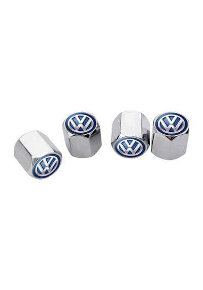 Volkswagen Caddy 2004-2010 Paslanmaz Çelik Sibop Kapağı Krom-mavi