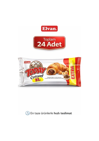 Today Kruvasan Cikolatali Xl 62gr X 24 Adet