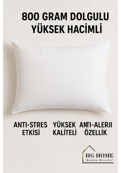 Klimalı Konfor Yastığı Terletmeyen, Gece Boyu Dengeli Uyku Destekli Beyaz