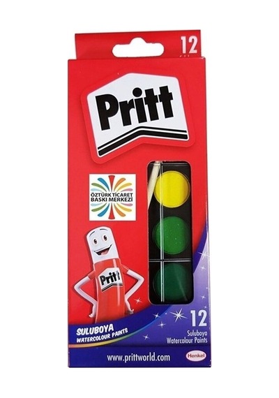 Pritt Sulu Boya Küçük Boy 12 Renk Karışık