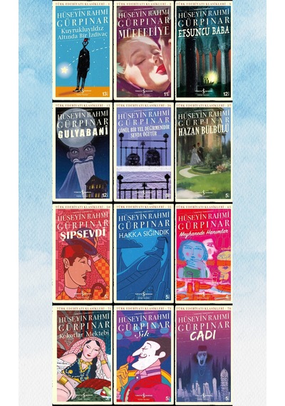 İş Bankası Yayınları Hüseyin Rahmi Gürpınar 12'li Kitap Seti