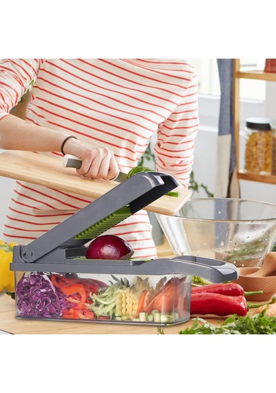 8 Bıçaklı Pro Sebze Doğrayıcı:mandoline Dilimleyici Soğan Doğrayıcı Dicer Yumurta Ayırıcı Dilimleyici Sebze Diğer