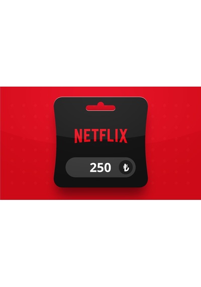 Netflix 250 Tl Bakiye Hediye Kartı Gift Card Tr