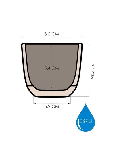 Omnipazar Krs-381 Dekoratif Plastik Mercan Kare Saksı 0.27 Litre No 1 23344168
