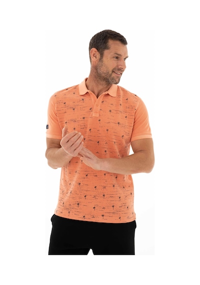 AR-MA Arma Erkek Regular Fit Parça Boyama Polo Yaka Tişört Y25374376101 Pembe