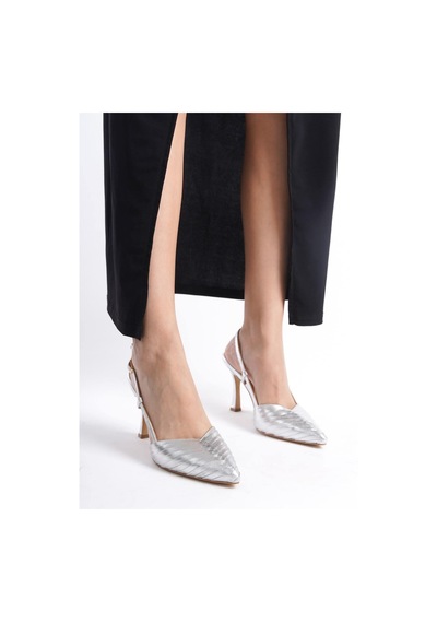 Mubiano Hakiki Deri Collection Kadın Topuklu Stiletto & Ayakkabı Lame -mcbrg5738-lm Lame