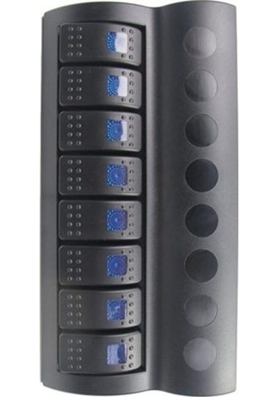 Bfy 8'Li Switch Panel,Mavi Işıklı Ve Otomatik Sigortalı