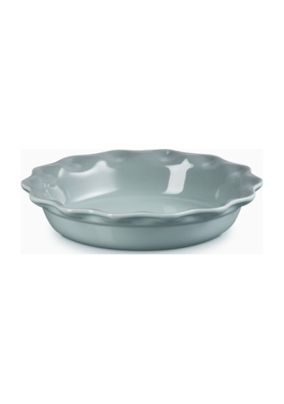 Le Creuset Seramik Dalgalı Kenar Lüks Tart Kalıbı Fırın Tepsisi Açık Yeşil 23 Cm