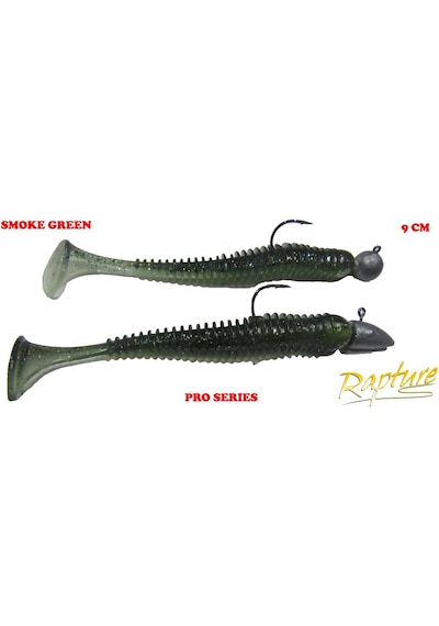 Rapture Pro Series Smoke Green 9Cm Lrf-Spin Silikon Yem Zokalı