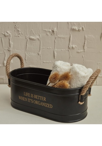 Karaca Home Sylvia Organizer Siyah 28 Cm Sku: Smg8690010172020 19 x 7 CM